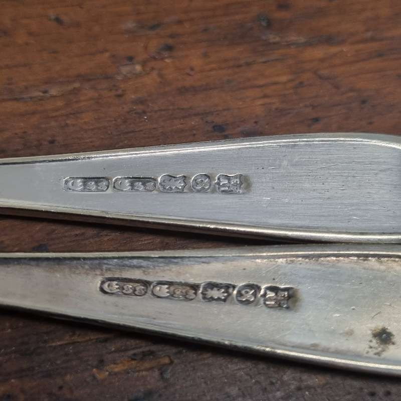 2 x Silver plated Cake Forks