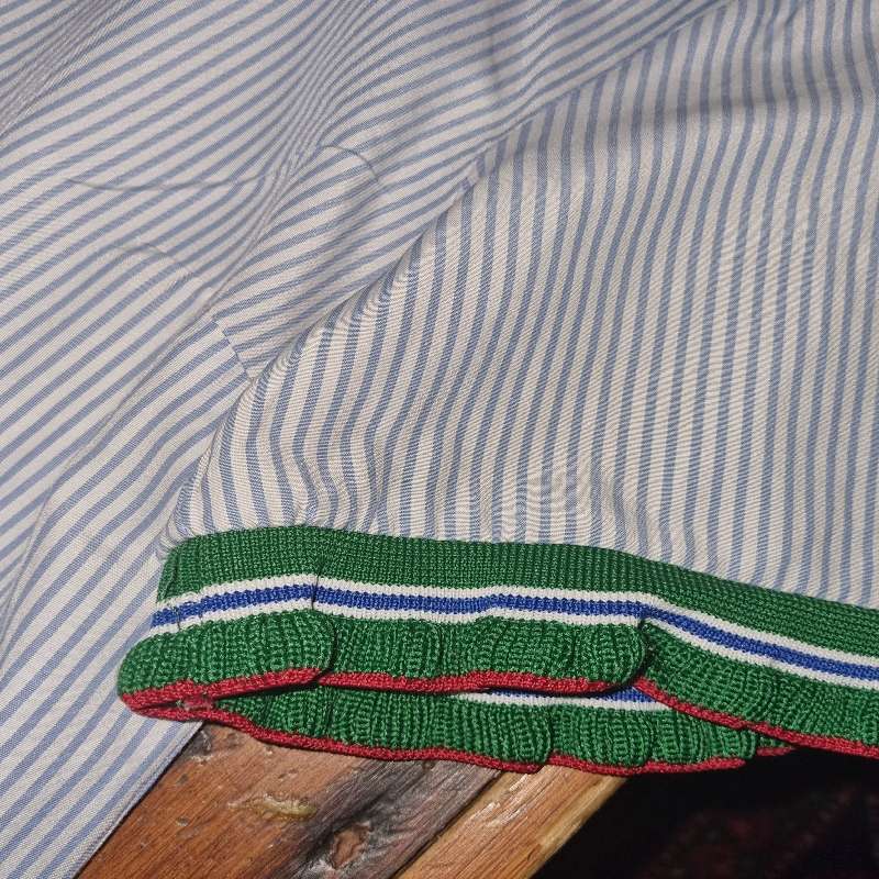 Stradivarius striped top with retro sleeve detail - Size M