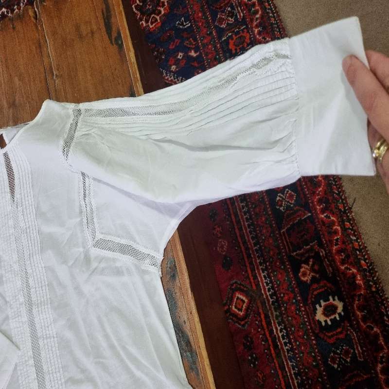 Woolworths Linen Blend White shirt - Size 14