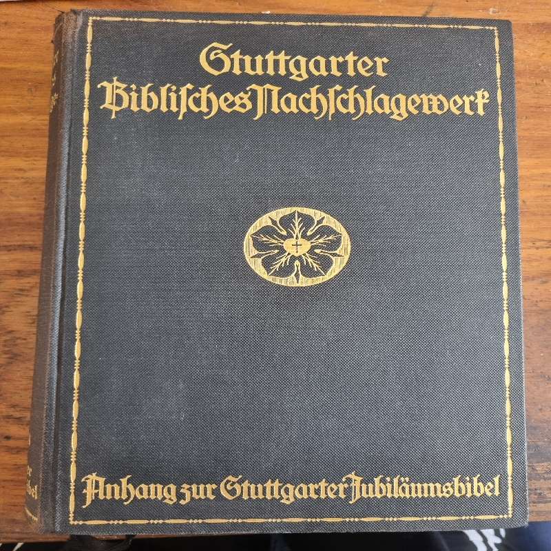 Stuttgarter Biblisches Nachschlagewerk - Beautiful Large Vintage Book - 1932