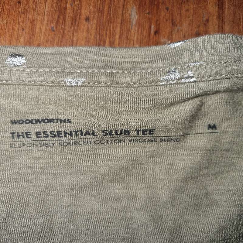 Woolworths Essential Slub Tee - Size M