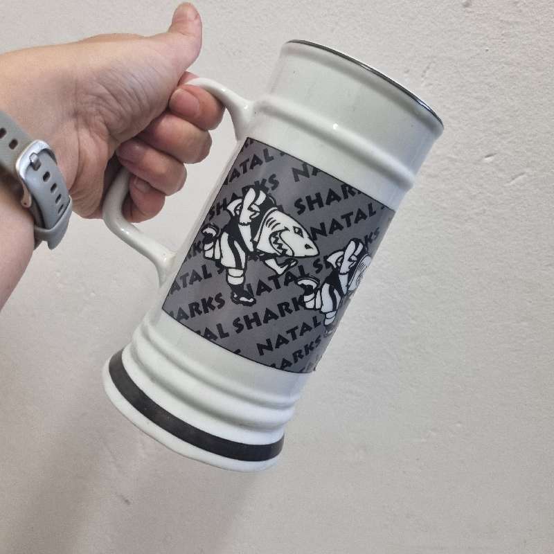 Large Sharks Beer Mug - Sharks Natal Rugby - Official Licensed Product