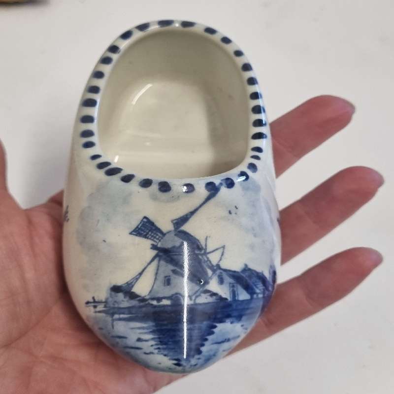 Delft Hand Painted Shoe - Made in Holland