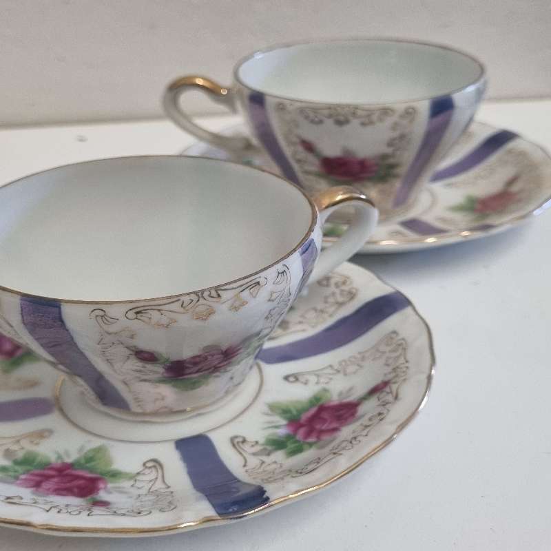2 x Vintage Mini Porcelain Duos