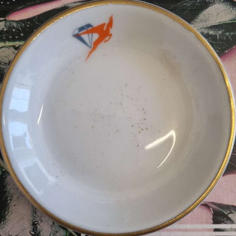 Vintage SAA pin dish / Small plate - Diameter - 8cm - Hugenot Royale Fine China