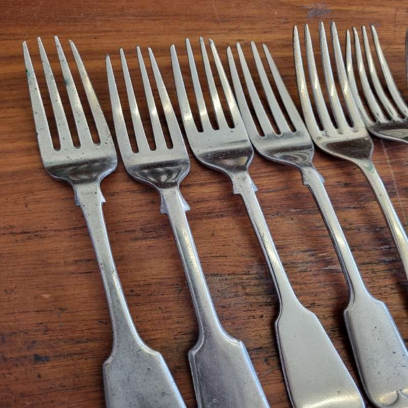 11 x Vintage Forks - all stamped