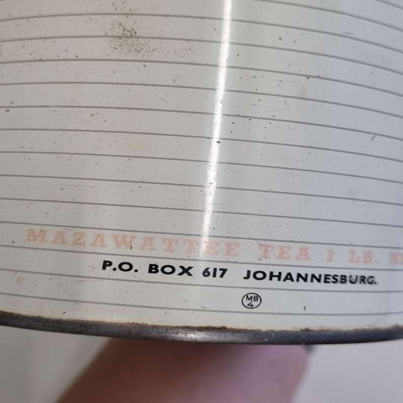 2 x Vintage Mazzawattee Tea tins