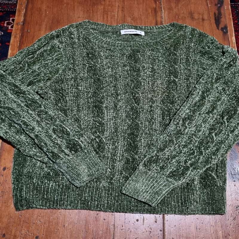 Woolworths Chunky Knitwear - Size M - Khaki Green