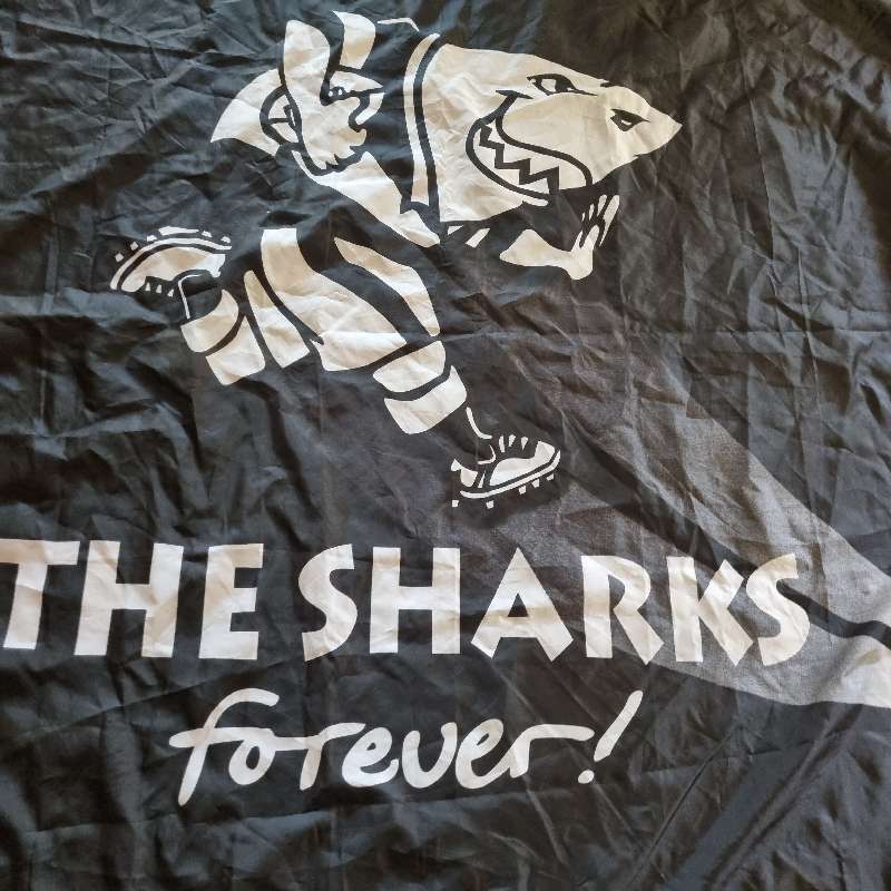 SA Rugby Flag - The Sharks supporter flag - official Licensed Product - 1.5m x 0.9m