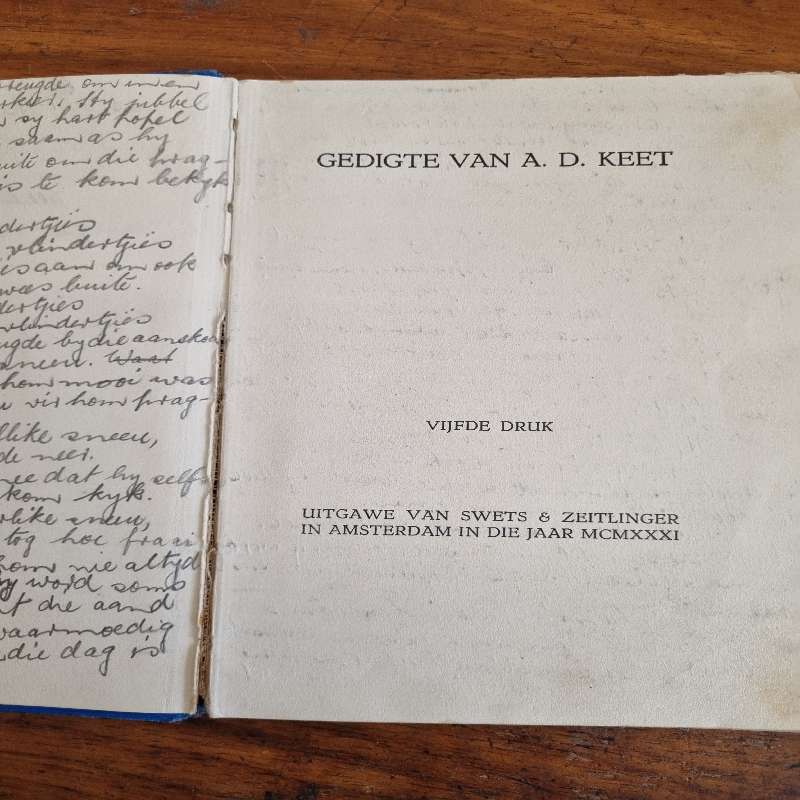 Gedigte van A.D. Keet