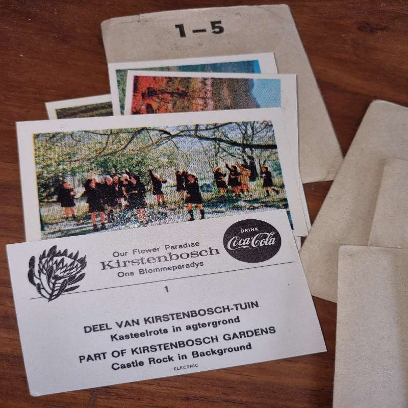 Vintage Cards - Our Flower Paradise - Kirstenbosch - Coca Cola Cards 1-100 in original pouches