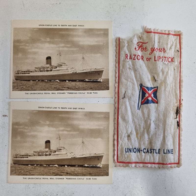 2 x Post Cards & Memorabilia - The Union-Castle Royal Mail Steamer