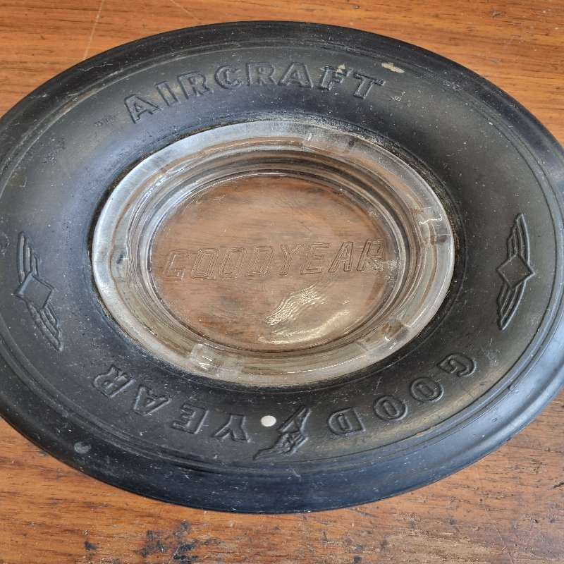 Vintage Goodyear Aircraft Tyre Ashtray