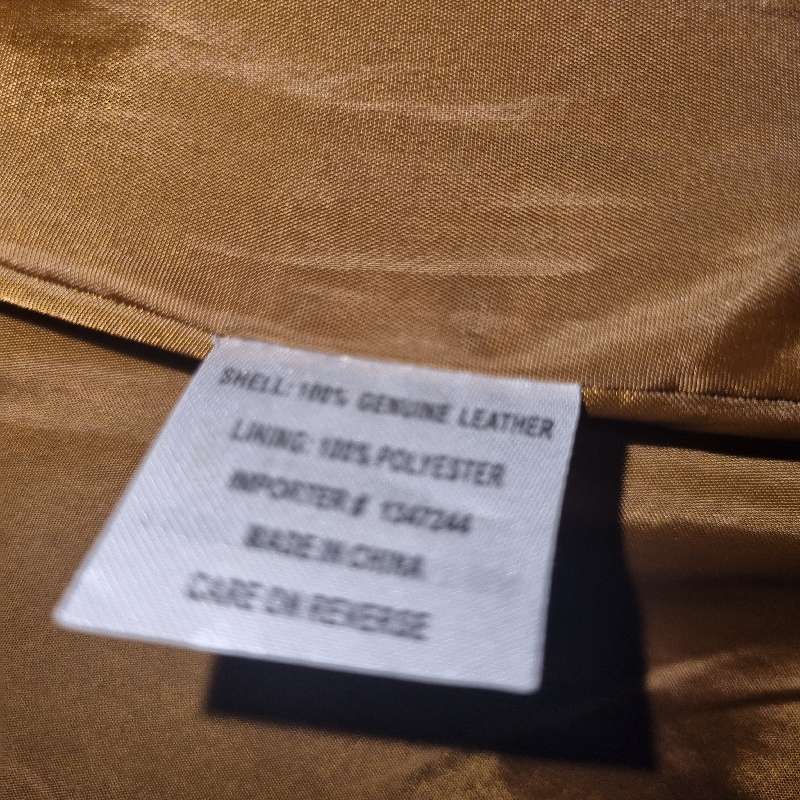 Genuine Leather Jacket - Label says XL but will better fit a M/L