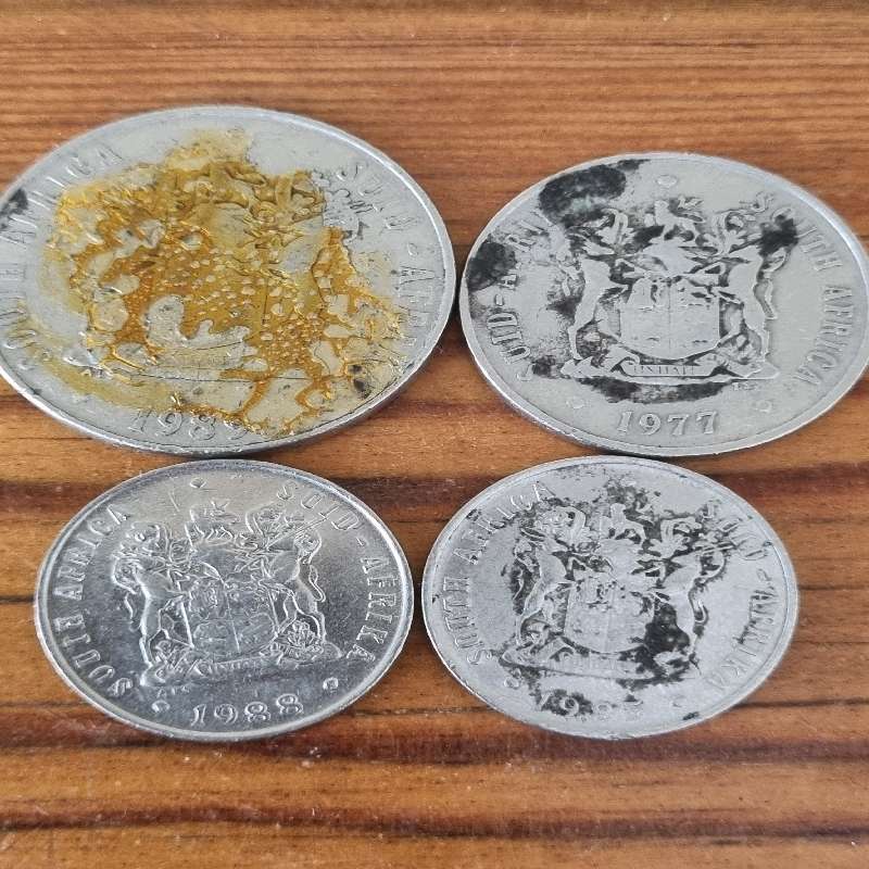 Vintage Coins - 50c, 20c & 2 x 10c coins