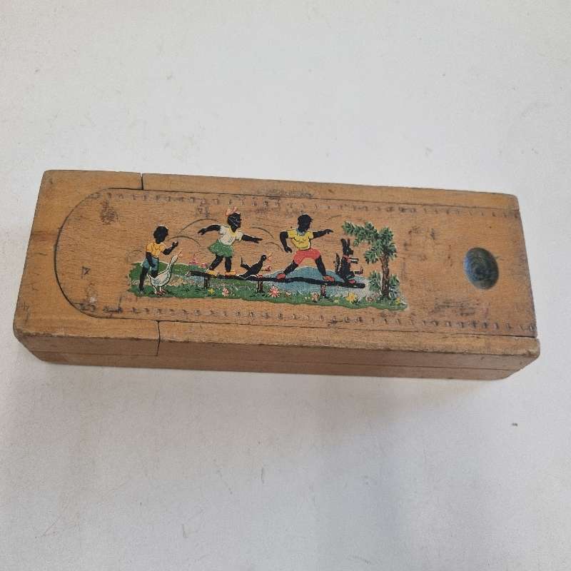 Vintage Wooden pencil case