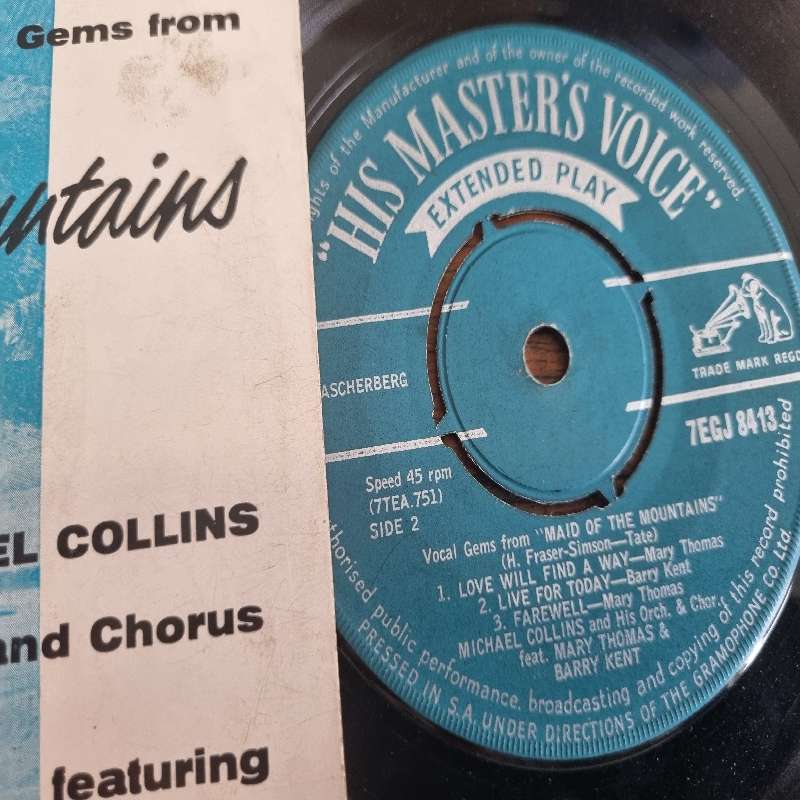 His Master's Voice 45r.p.m. Record - Maid of the Mountains LP