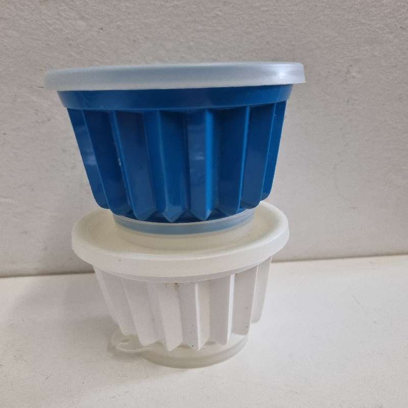 2 x Small Tupperware Jel-ette jelly moulds