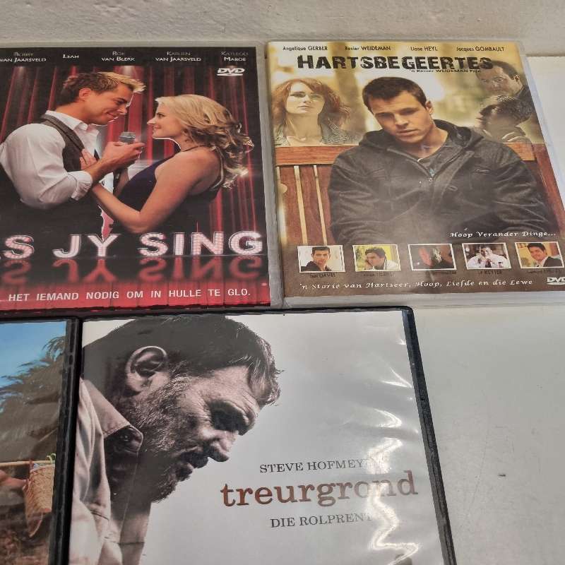 5 x Afrikaanse DVD's - Vir Altyd, Treurgrond, As jy sing, etc.