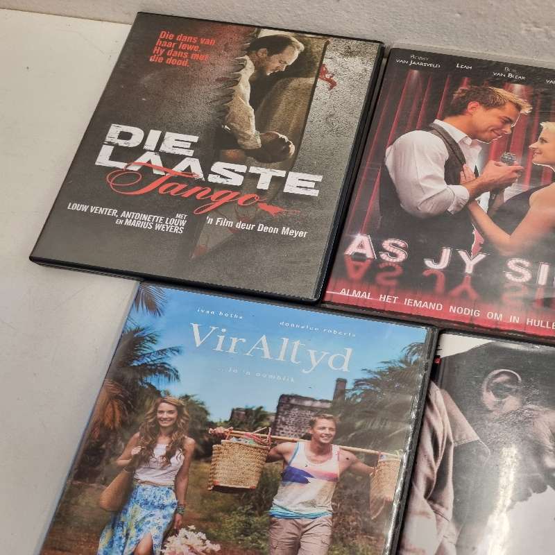 5 x Afrikaanse DVD's - Vir Altyd, Treurgrond, As jy sing, etc.