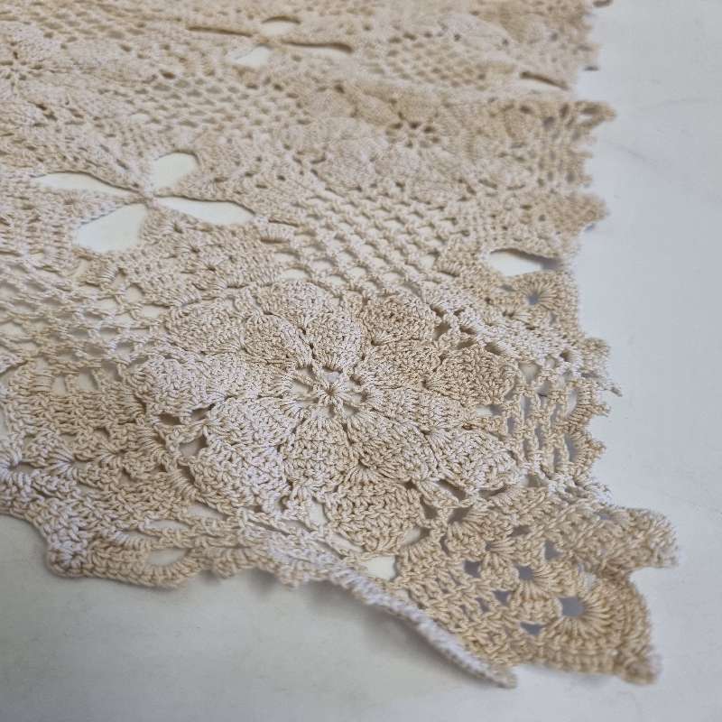 Finely Crochet Doily - Tea Tray Doily  - Size - 40cm x 30cm