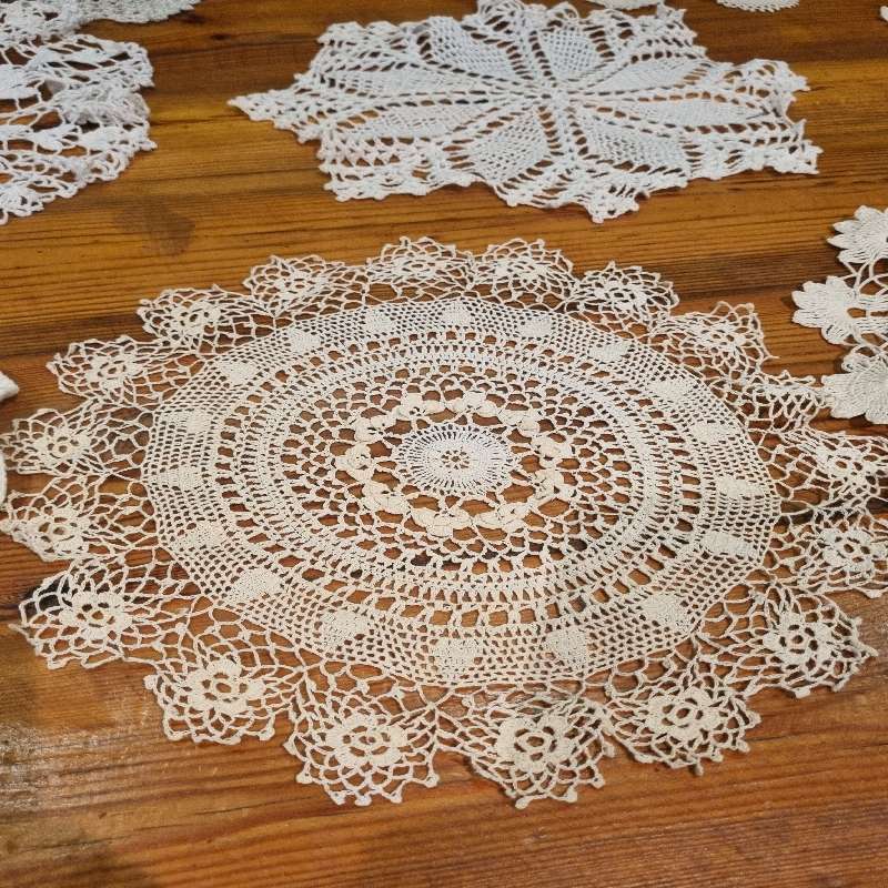 10 x Vintage Finely Crochet Doilies