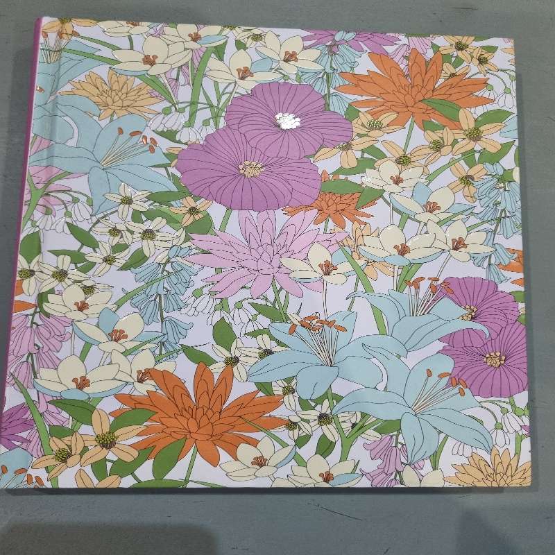 Beautiful Spring Garden Journal - Ribbon Bookmark - 192 Lined Pages - New