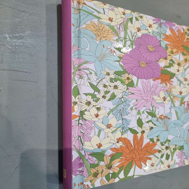 Beautiful Spring Garden Journal - Ribbon Bookmark - 192 Lined Pages - New