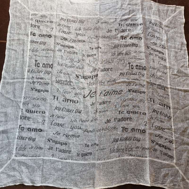 Tablecloth - size - 1.4m x 1.4m - 100% Linen