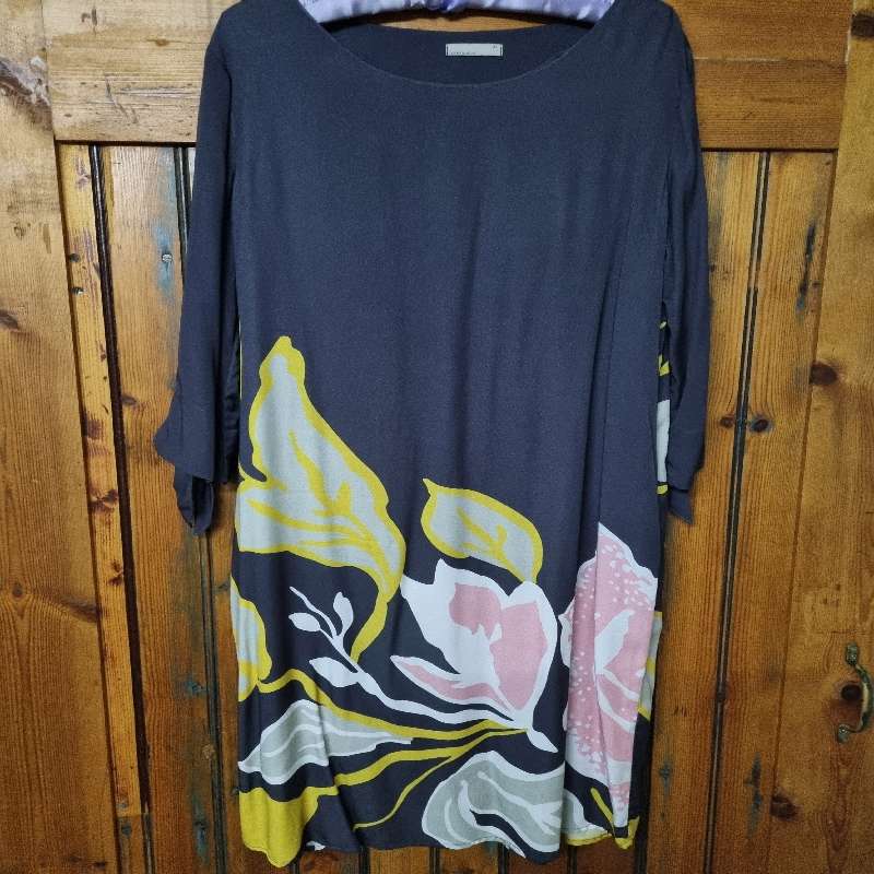 Beautiful Grey Earthaddict Dress with floral detail - Size 36 - Worn Once