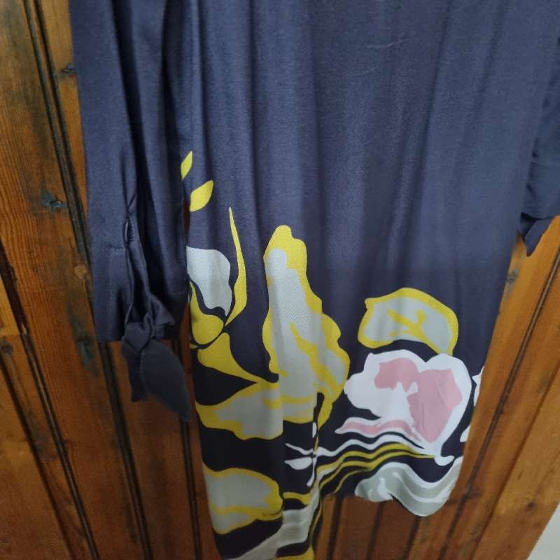Beautiful Grey Earthaddict Dress with floral detail - Size 36 - Worn Once
