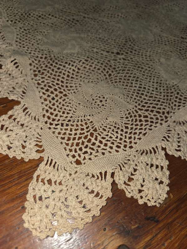 Beautiful Long Crochet Runner - Size - 95cm x 41cm