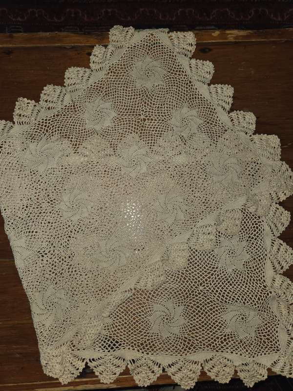 Beautiful Long Crochet Runner - Size - 95cm x 41cm