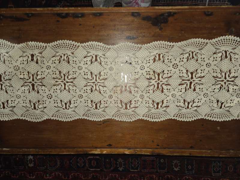 Beautiful Long Crochet Runner - Size - 125cm x 35cm