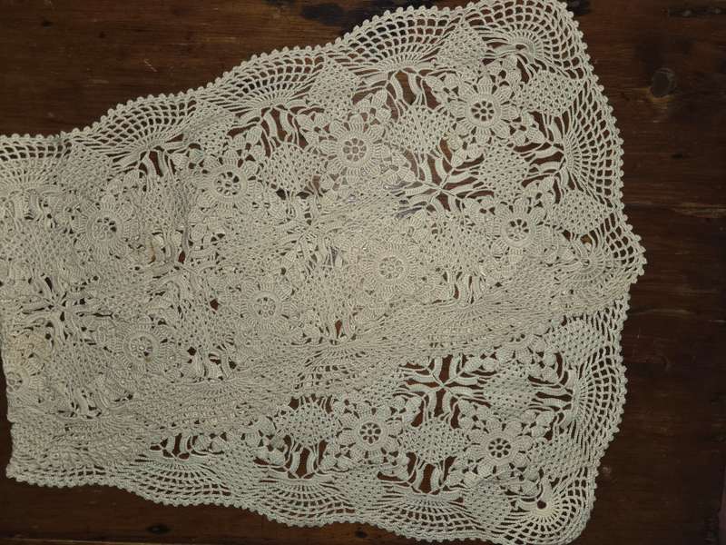 Beautiful Long Crochet Runner - Size - 125cm x 35cm