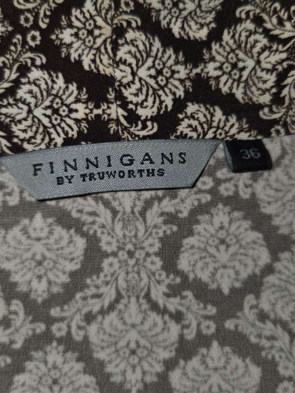 Beautiful Brown and White Long Sleeve top - Truworths - Size 36