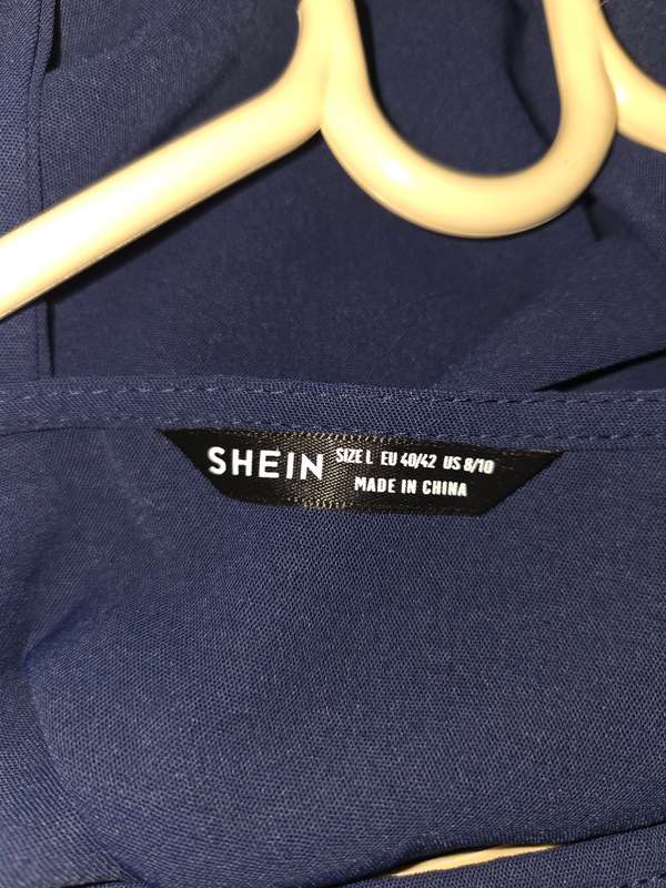 Beautiful Navy Dress - can be worn with or without belt - Size L
