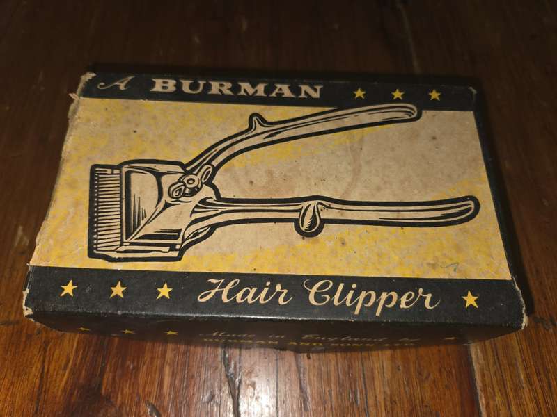 Vintage Burman Hair Clipper in original box