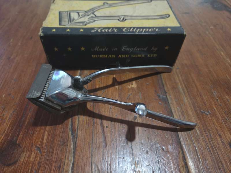 Vintage Burman Hair Clipper in original box