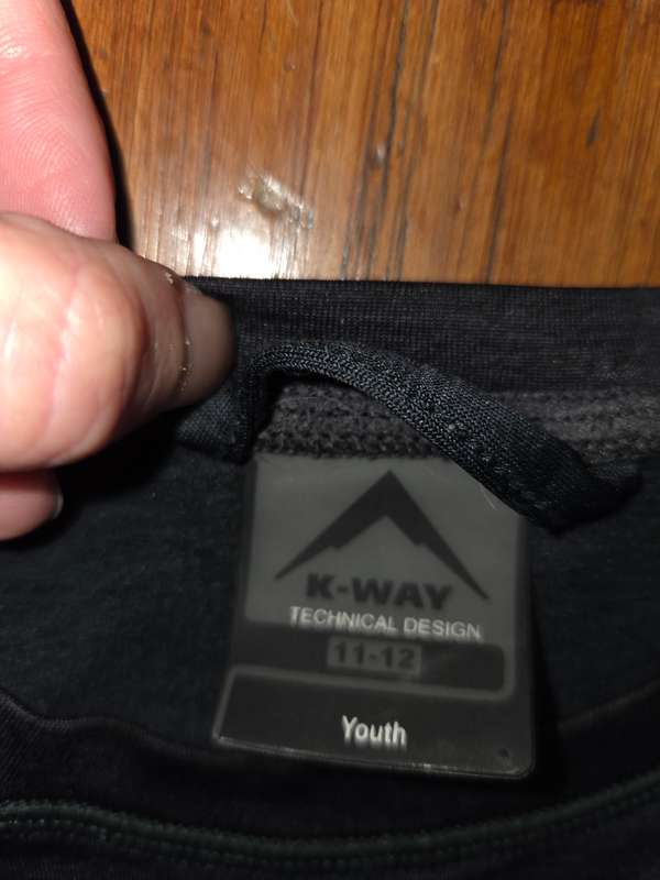 K-Way Kids Long Sleeve Top - Age 11-12 years Great condition