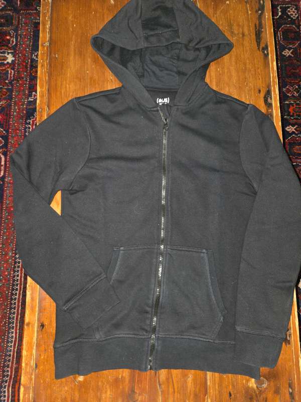 Woolworths Tracksuit Top / Zipped Hoodie - Black - Age - 13 Years