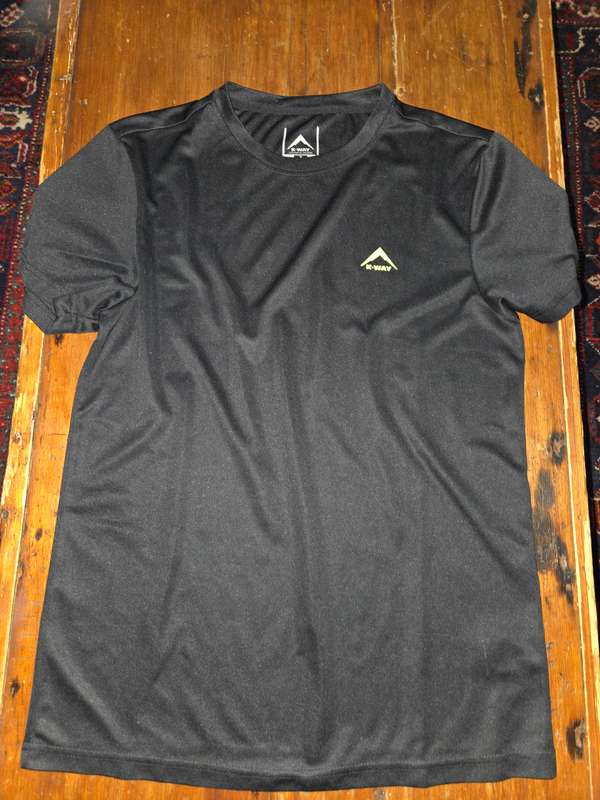 Mens Black K-way T-Shirt - Size S - Perfect condition