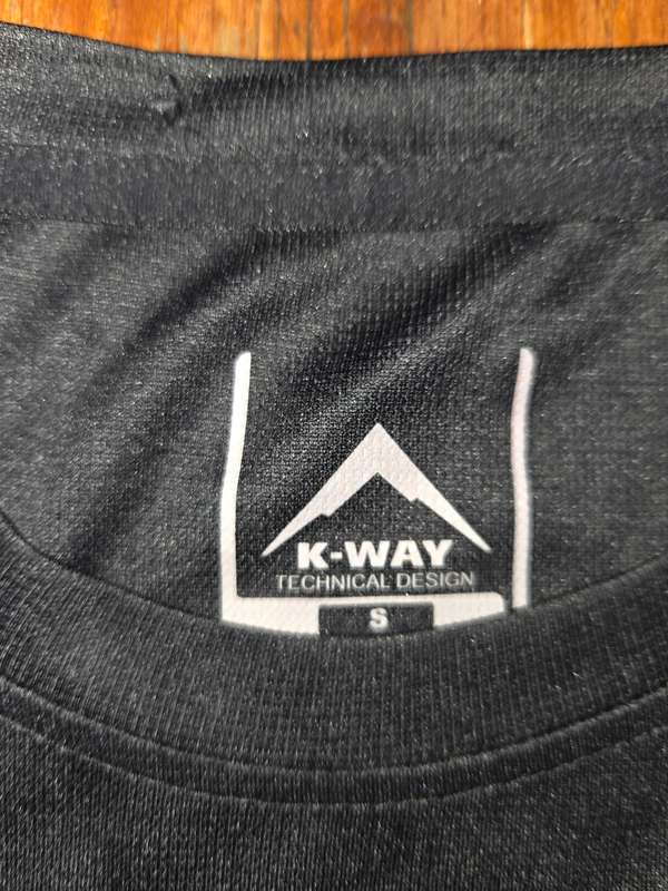 Mens Black K-way T-Shirt - Size S - Perfect condition