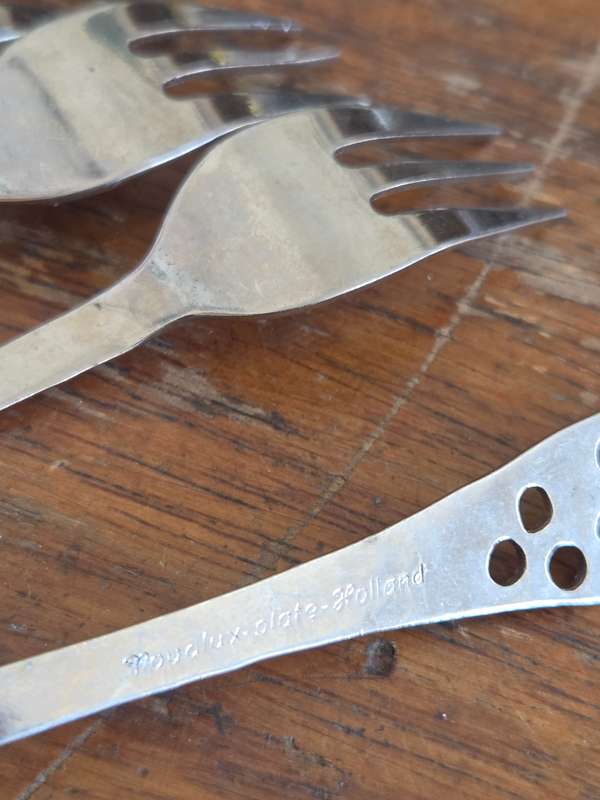 5 x Cake Forks - Made in Holland