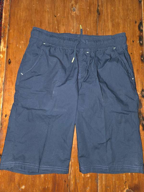 Woolworths Cotton Navy Shorts - Age 14 Years
