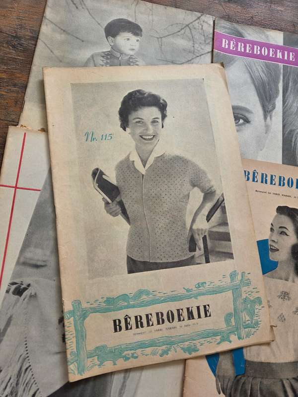 6 x Vintage Sarie Bêreboekies - Vol resepte, patrone en idees - 1950's en 1960's