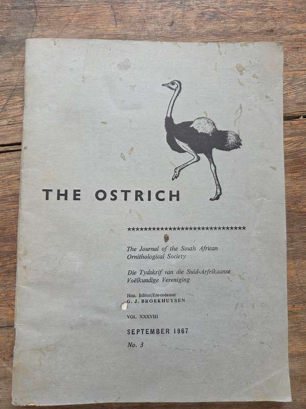 The Ostrich - Journal of the SA Ornithological Society - 1967
