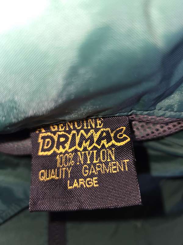 Genuine Drimac Jacket - Green - Size Large - Some minor marks on arm - See pics