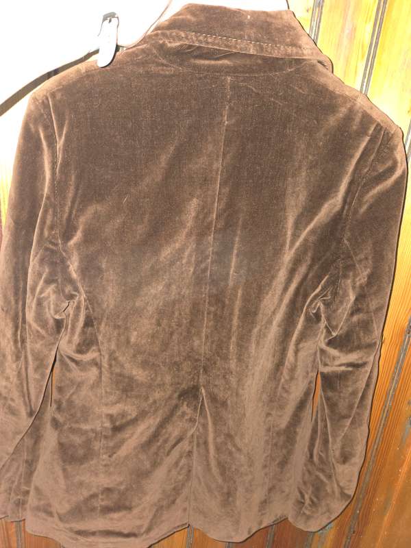Vintage Brown Velvet Lined Jacket - Size M - Beautiful!!