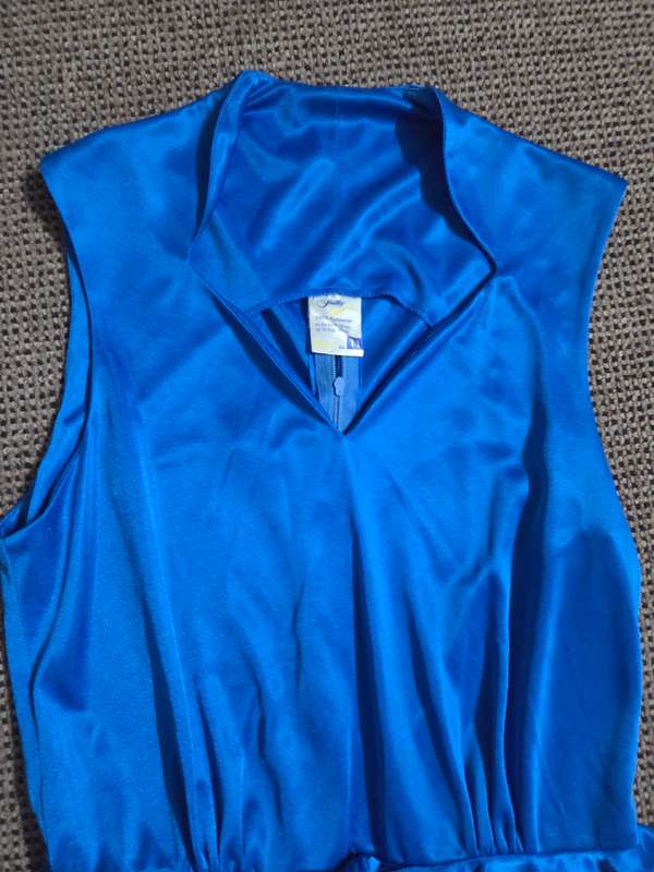 Beautiful Blue Vintage Dress - Size 11 - Shelley
